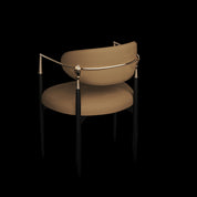 Roubi Brushed Champagne Gold Dining Chair
