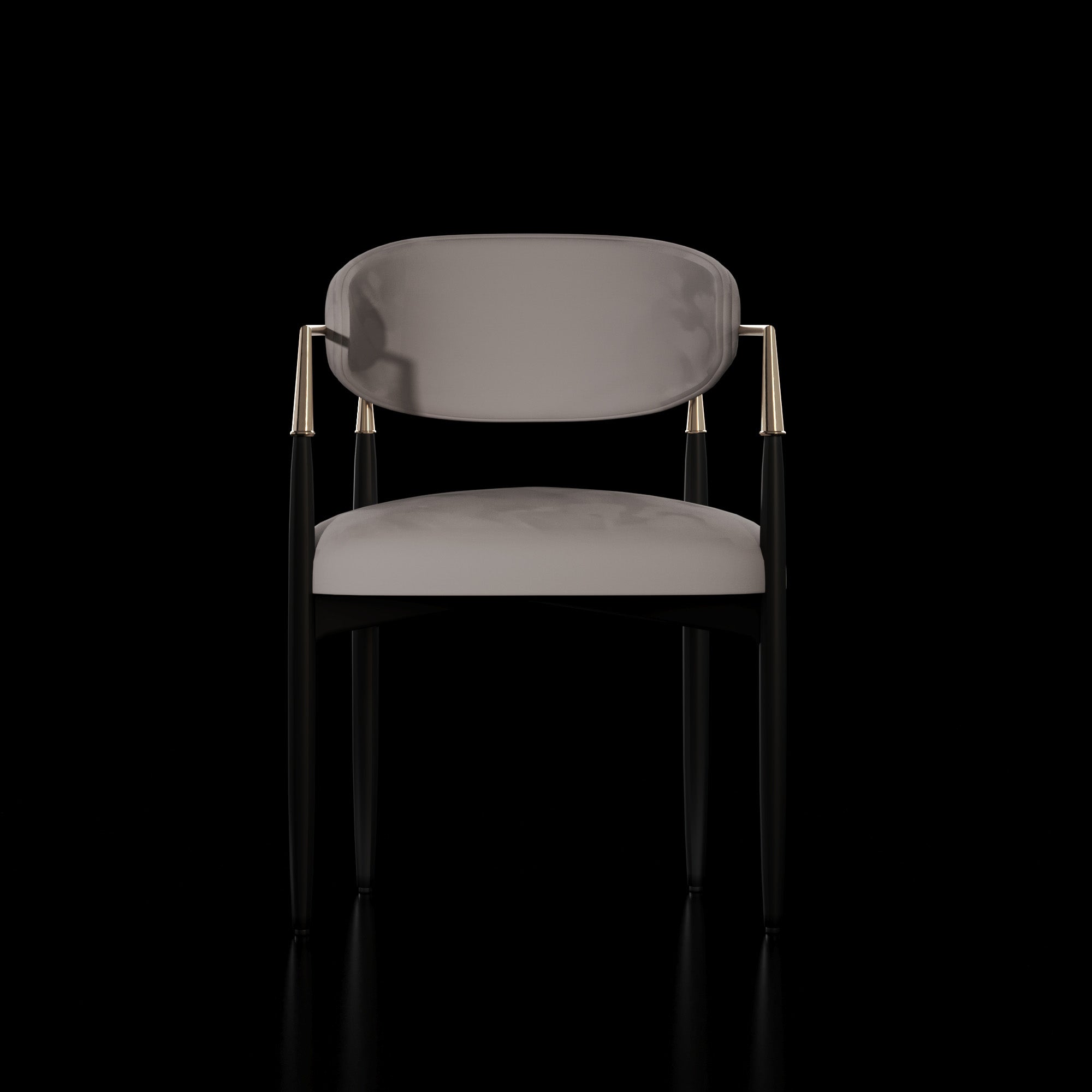 Roubi Brushed Champagne Gold Dining Chair