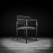 roubi cg black luxury dining chair