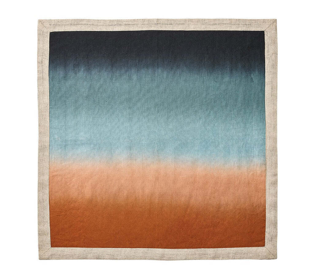 Dip Dye Napkin in Midnight & Copper, Set of 4
