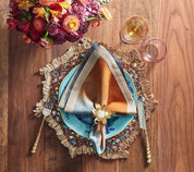 Dip Dye Napkin in Midnight & Copper, Set of 4