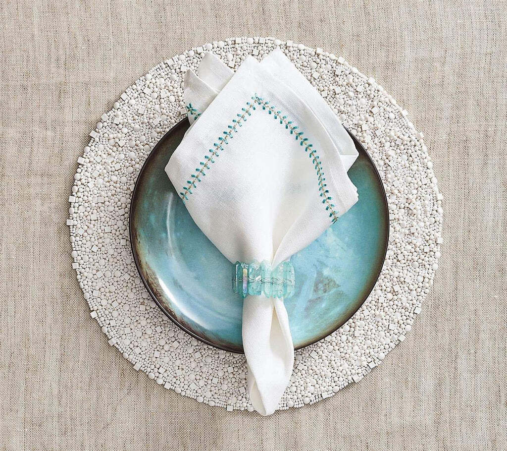 Bianco Placemat in White, Set of 4