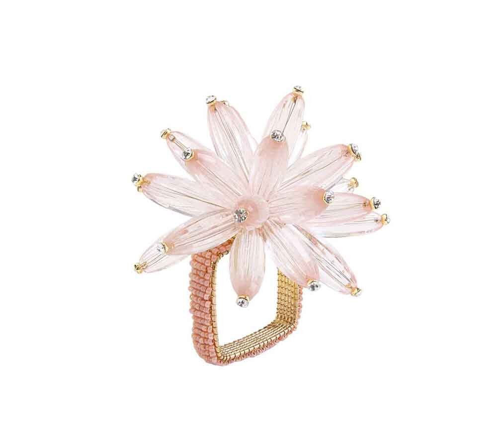 Constellation Napkin Ring in Blush, Set of 4