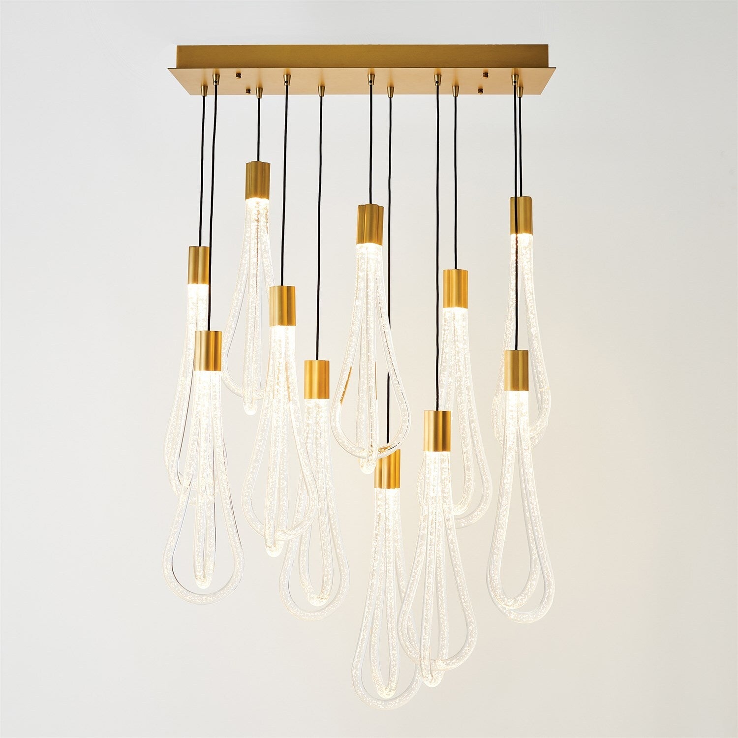 Layered Raindrop Chandelier