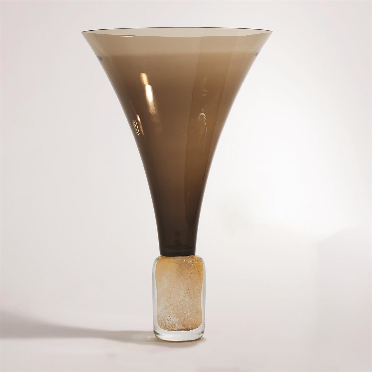 Golden Smoke Trumpet Vase
