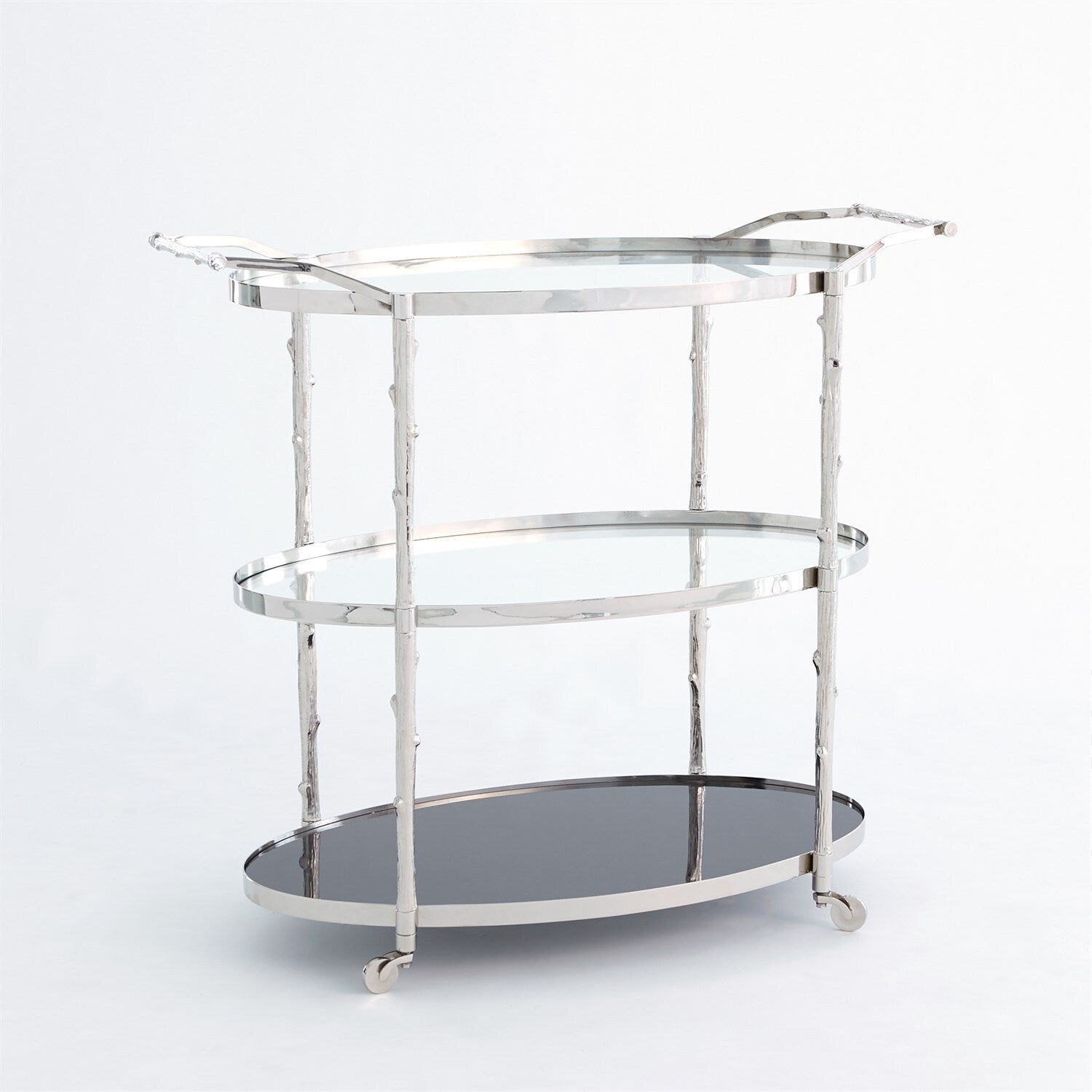 Arbor Bar Cart-Nickel