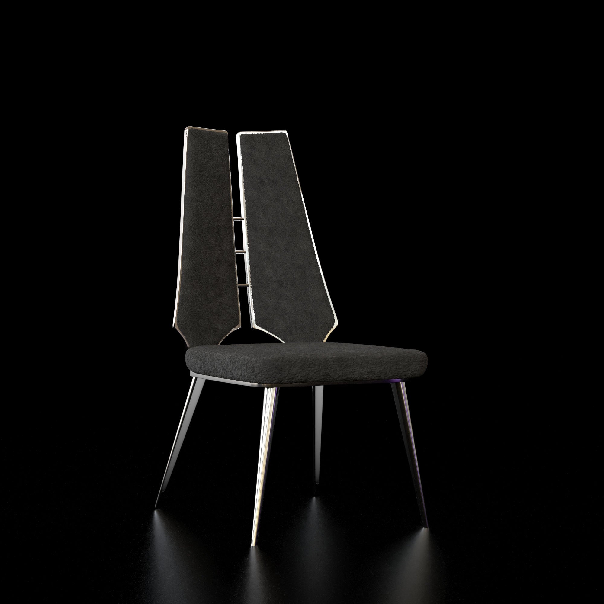Santos Silver Dining Chair