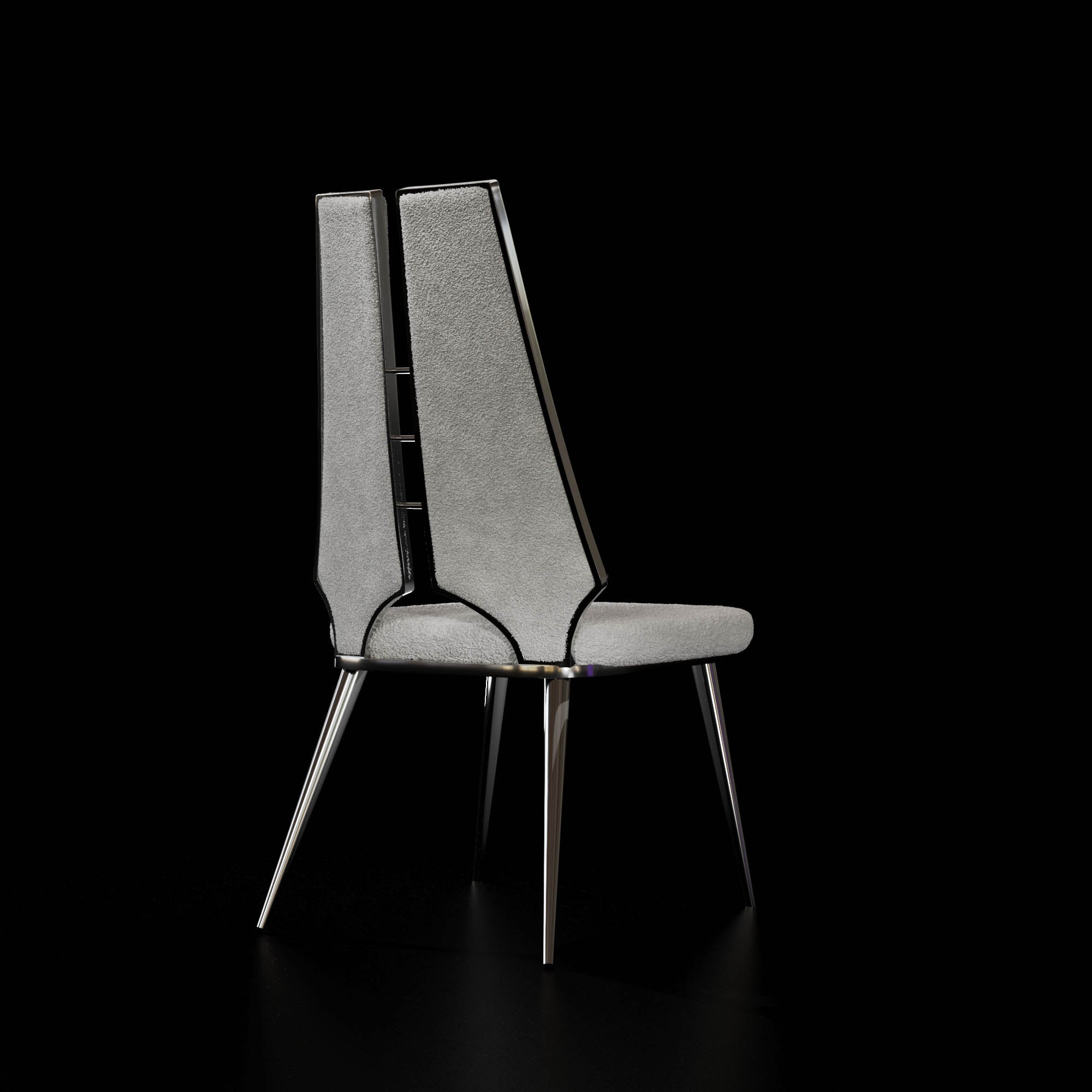 Santos Silver Dining Chair