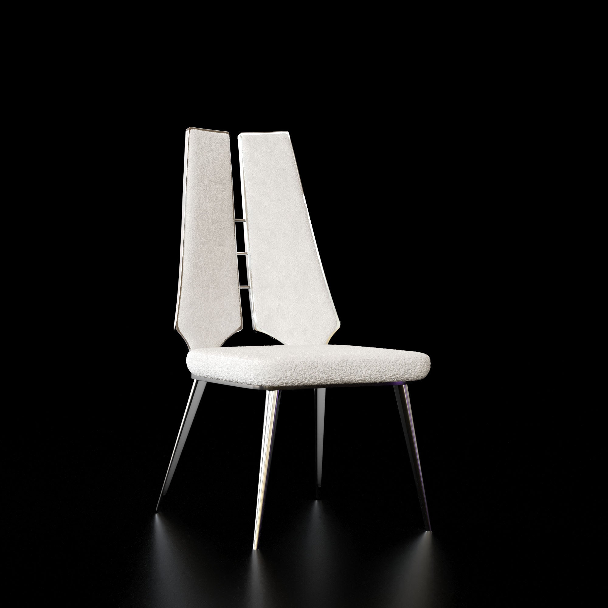 Santos Silver Dining Chair