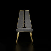 Santos Titanium Gold Dining Chair