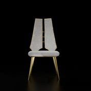 Santos Titanium Gold Dining Chair