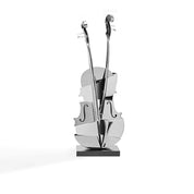 Solo Cello-2 Silver Sculpture