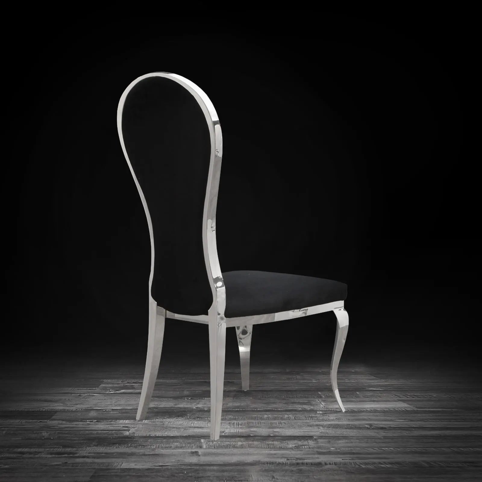sophia silver black modern 1 dining chair