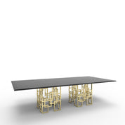 Spectra Rectangular Glass Top Dining Tables