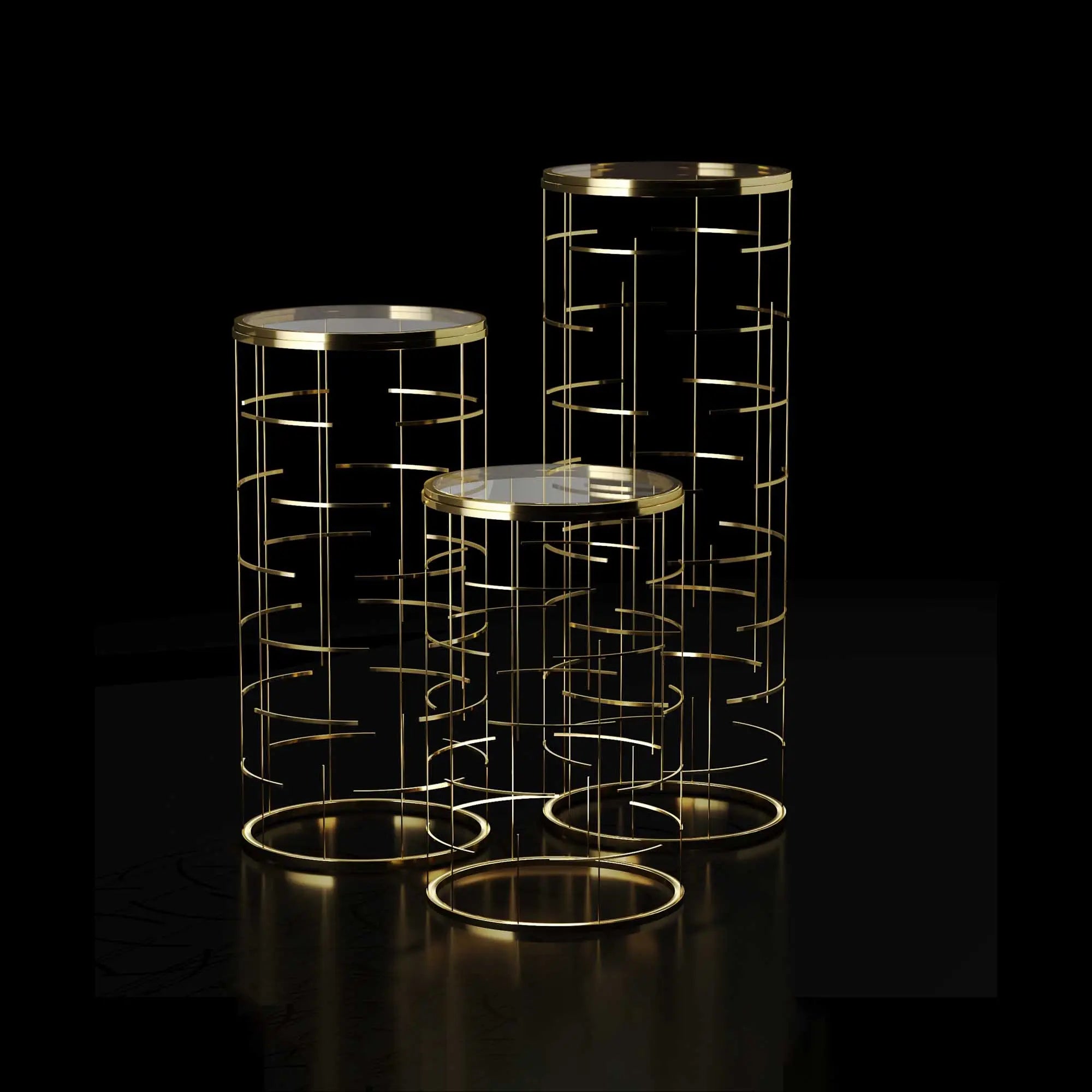 Vitolo Flower Stands | Champagne Gold - My Store--Flower Stand