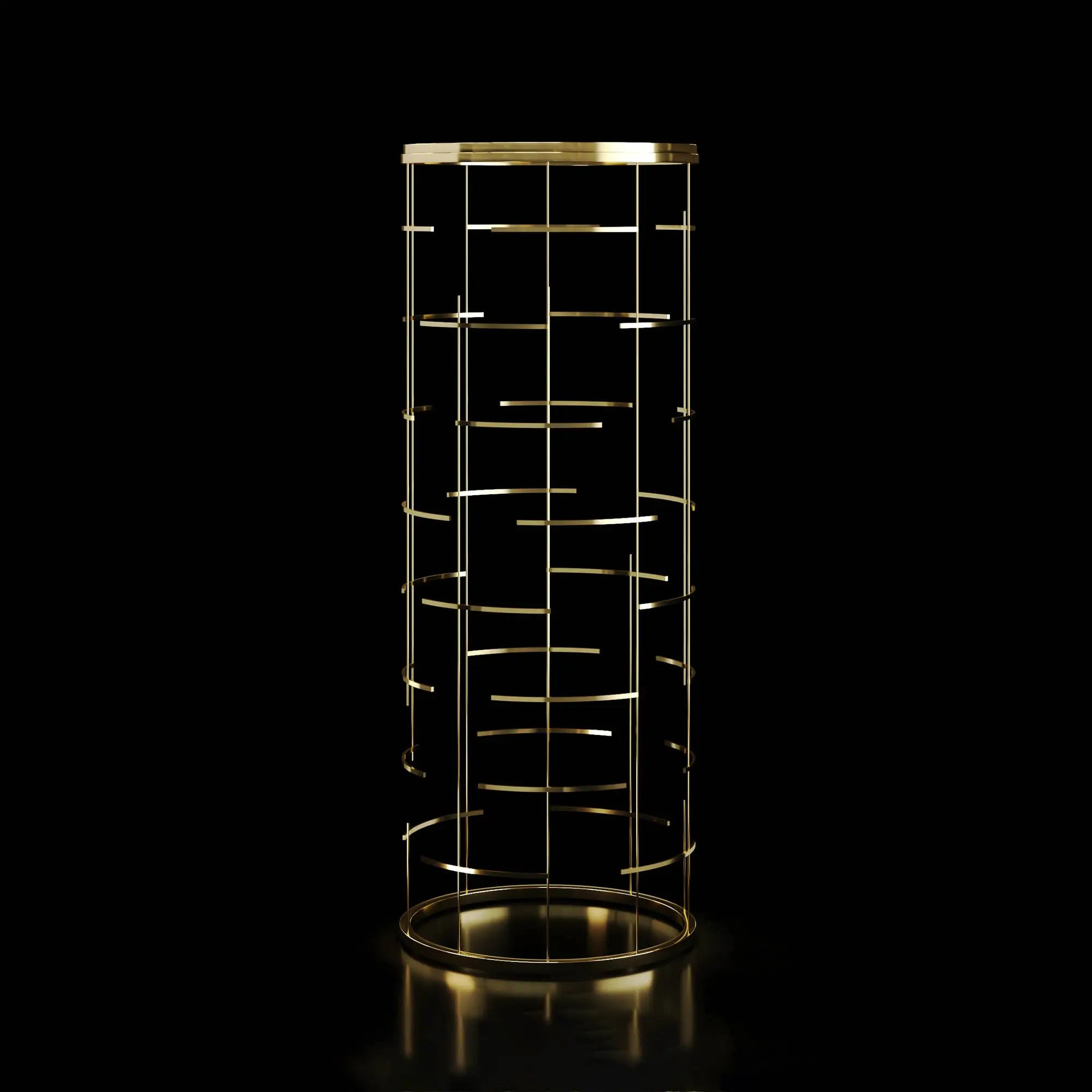 Vitolo Flower Stands | Champagne Gold - My Store-Large-Flower Stand