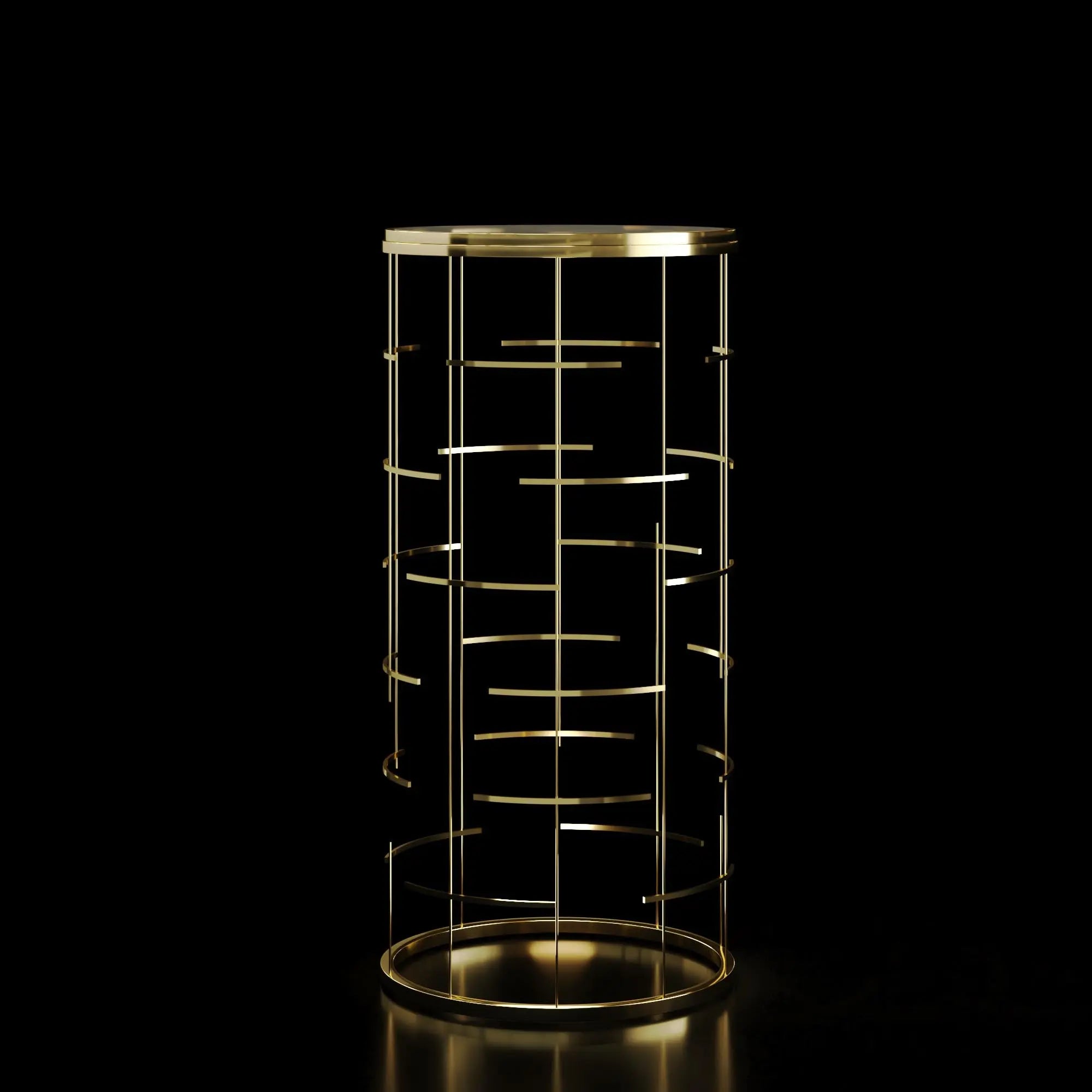 Vitolo Flower Stands | Champagne Gold - My Store-Medium-Flower Stand