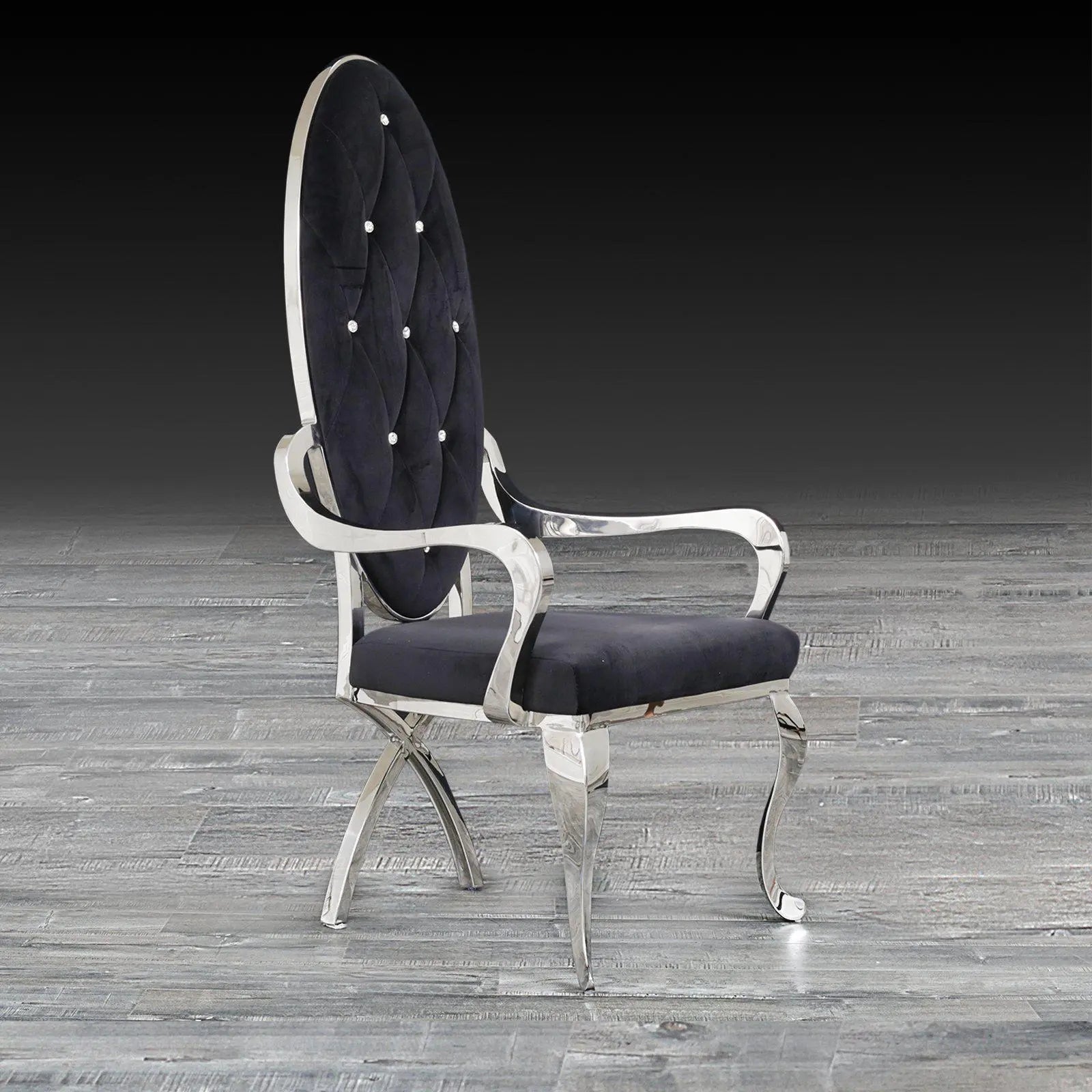 wonderland black ss stylish dining chair
