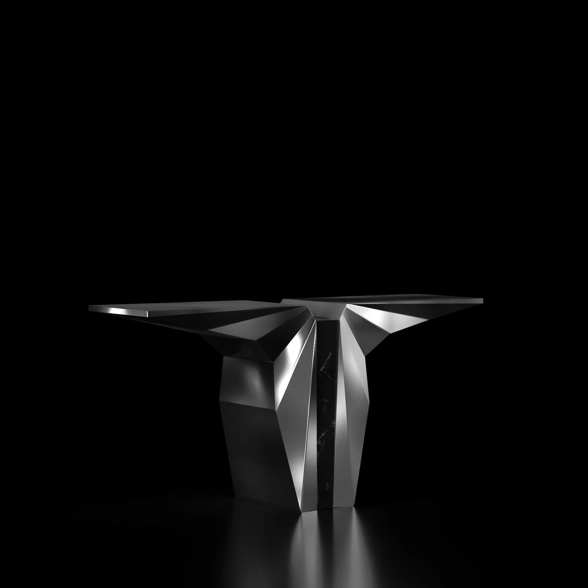 Palm Console Tables-Silver-AllaModa Furniture