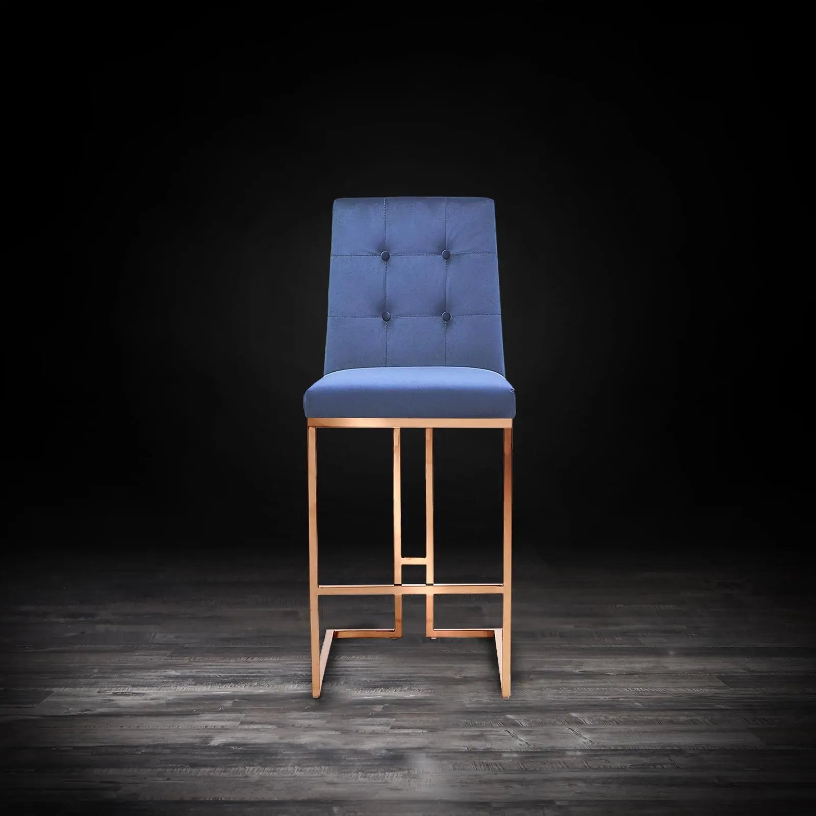 cameron rgss dark blue modern bar stool
