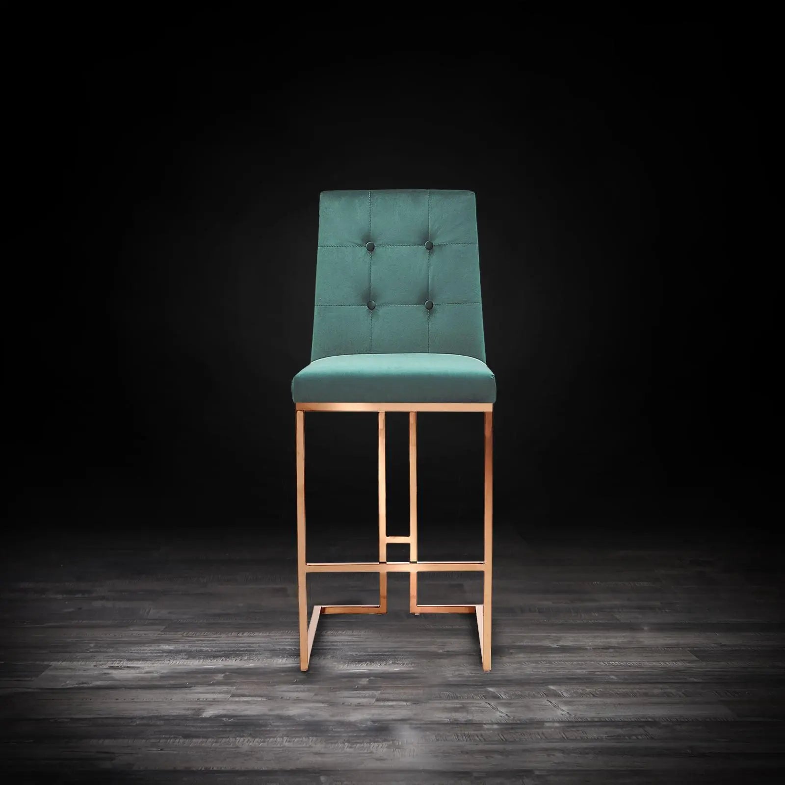 Bar Stool Cameron Bar Stool Rose Gold AllaModa Furniture