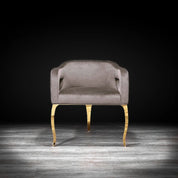 caprice tgss taupe modern dining chair