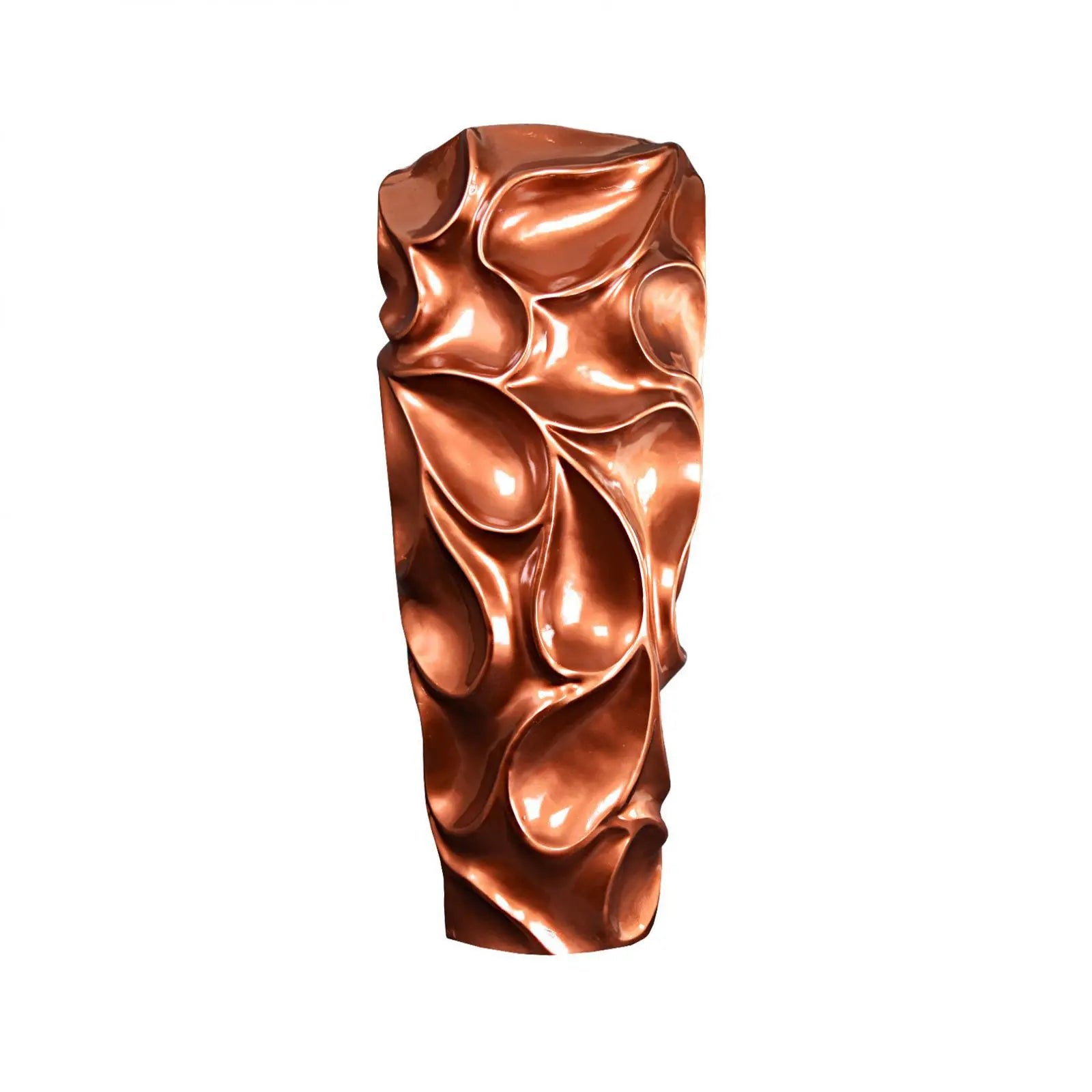 Copper Silk Vase | Vertical - AllaModa Furniture