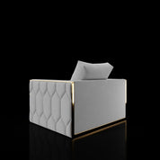 Dino Gold Sofa Set | Ivory   My Store  Sofa Set
