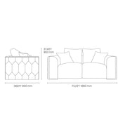 Dino Gold Sofa Set | Smoke   My Store  Sofa Set