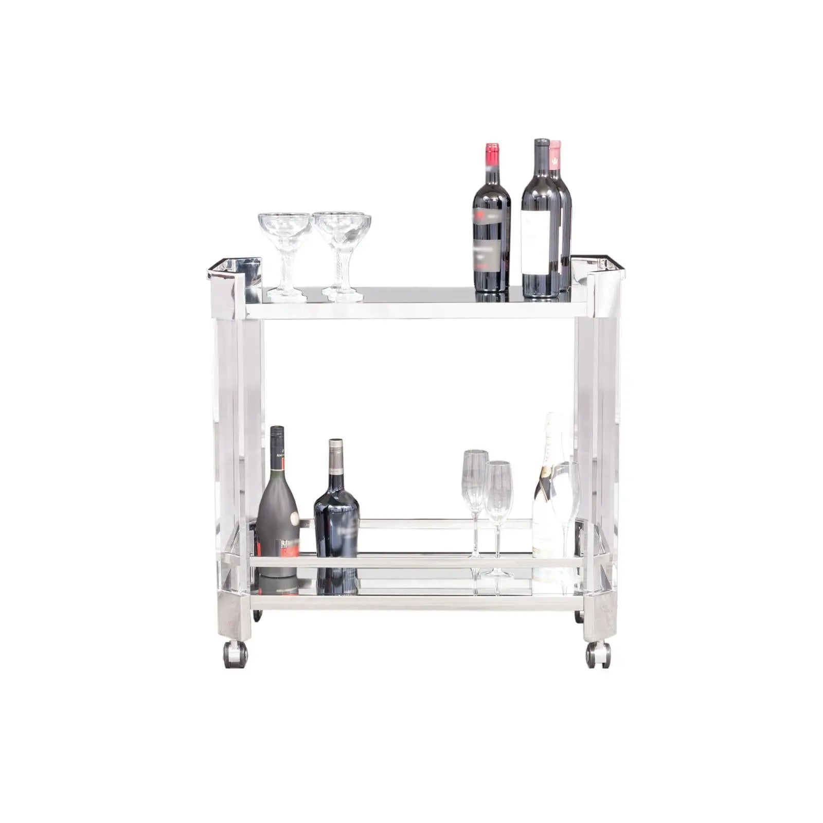 Iceland Bar Cart | Silver - AllaModa Furniture