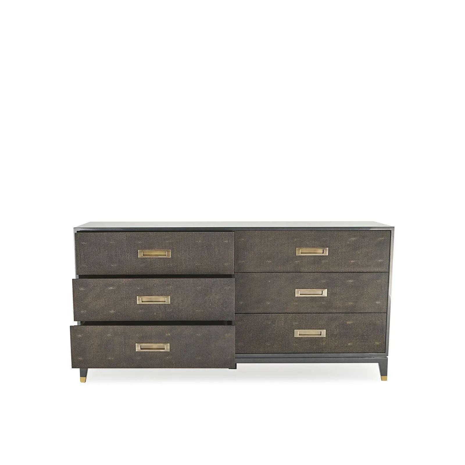 grey and gold dresser Dresser Il Lusso 6 drawer Dresser