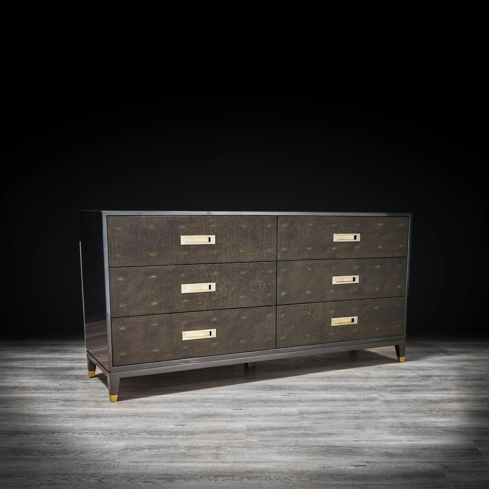 Dresser Il Lusso 6 drawer Dresser | Shagreen AllaModa Furniture Dresser Il Lusso 6 drawer Dresser | Shagreen AllaModa Furniture