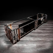 illusion silver modern 1 tv stand