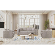 Liam Brushed Gold Sofa Set | Taupe   My Store  Sofa Set