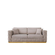 Liam Brushed Gold Sofa Set | Taupe   My Store Sofa Sofa Set