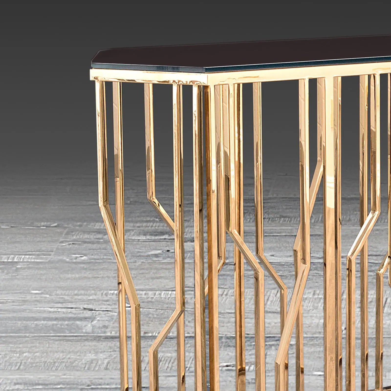 lorensia lg rg glass allamoda console table