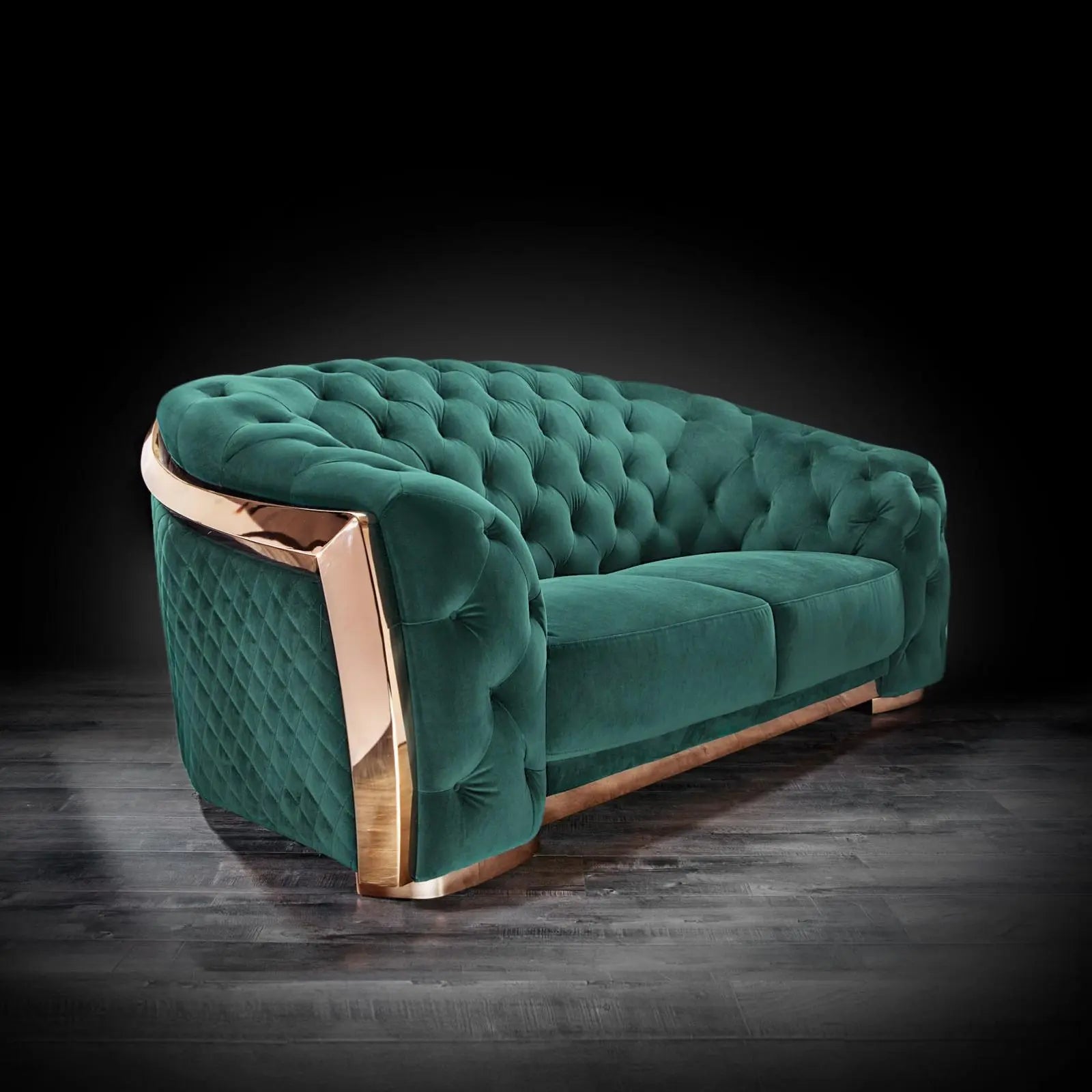 massimo rg dark green stylish 1 sofa set