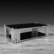 mauris rectangular silver stylish coffee table