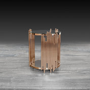 mauris round rg modern end table