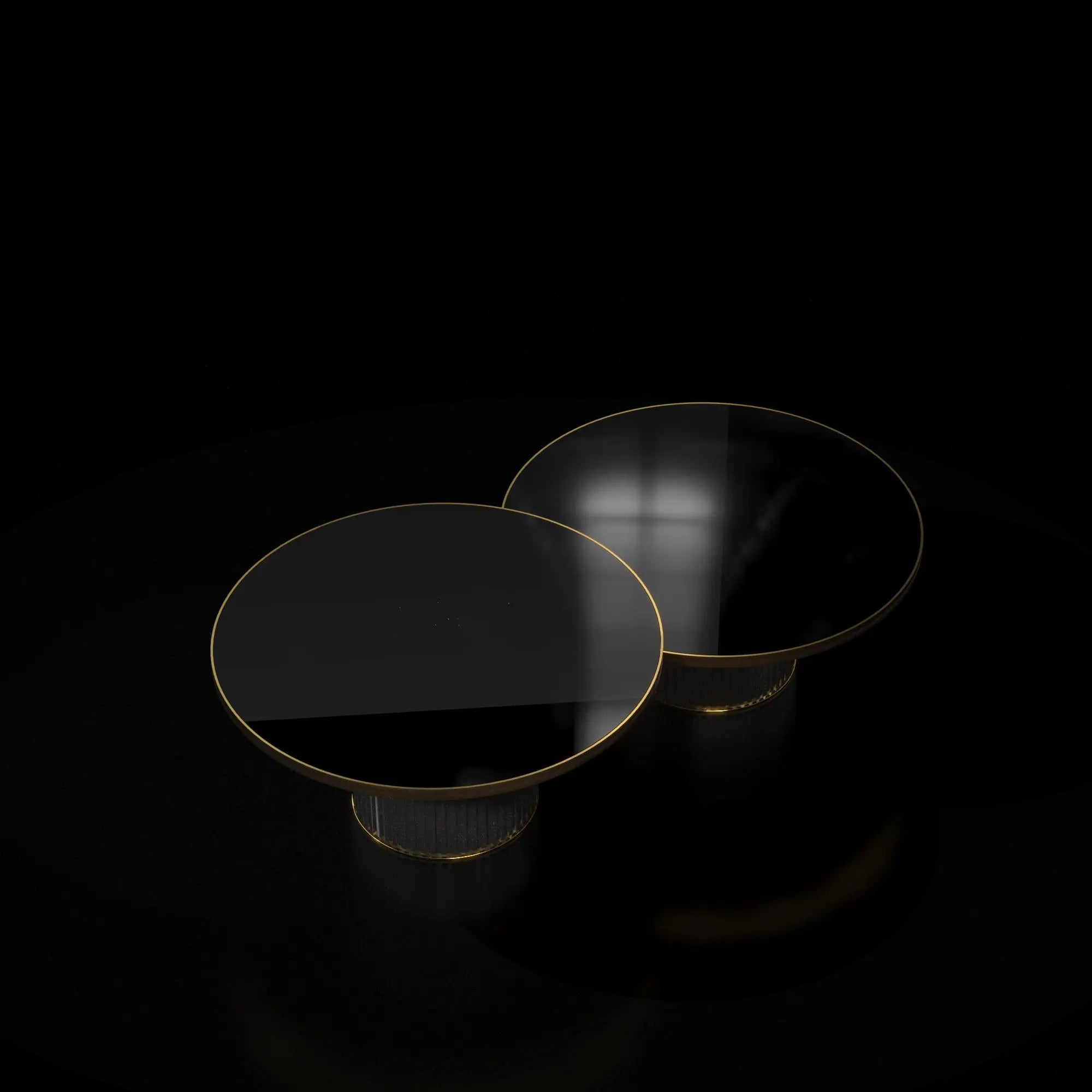 Messina Nested Zirconium Gold Coffee Table   My Store  Coffee Table