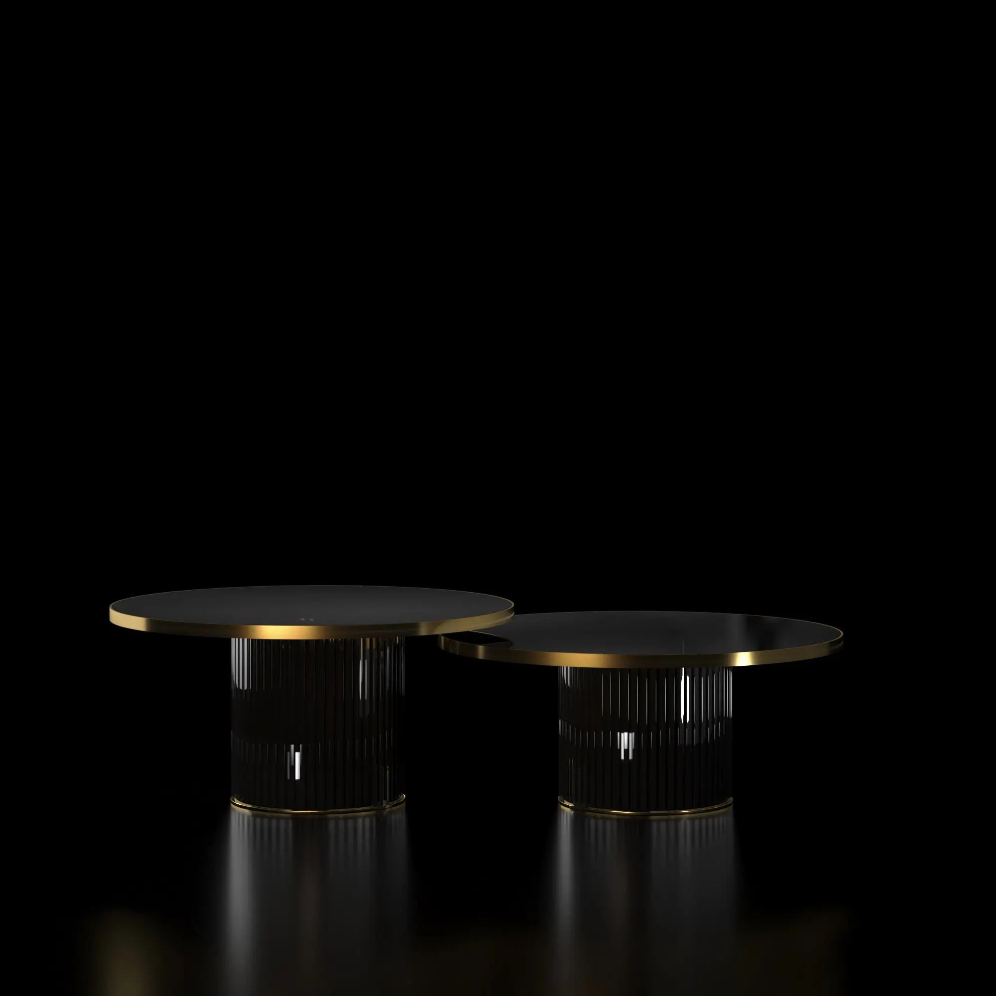 Messina Nested Zirconium Gold Coffee Table   My Store  Coffee Table