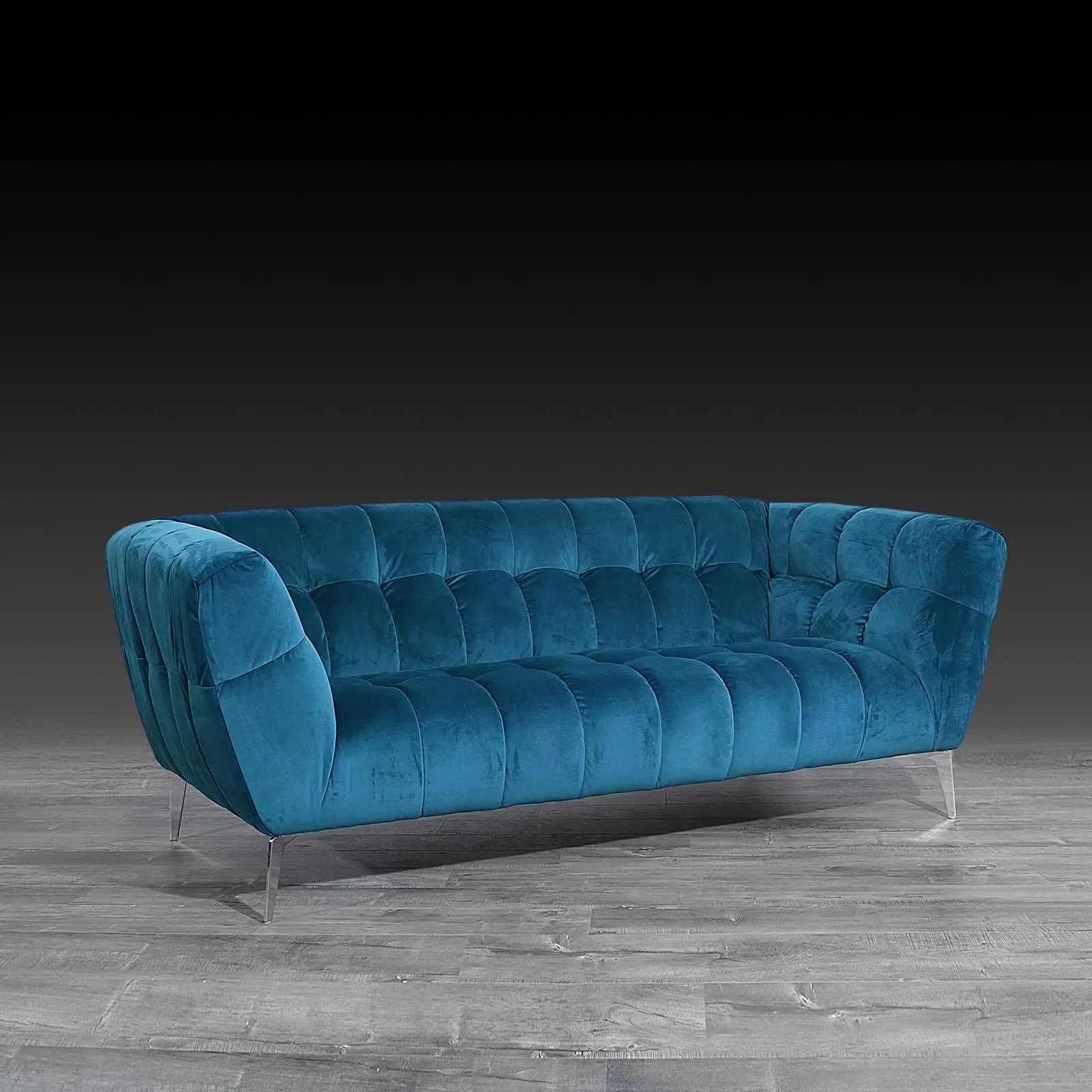 new vivien blue modern sofa set 5