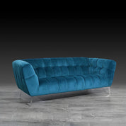 new vivien blue modern sofa set 5