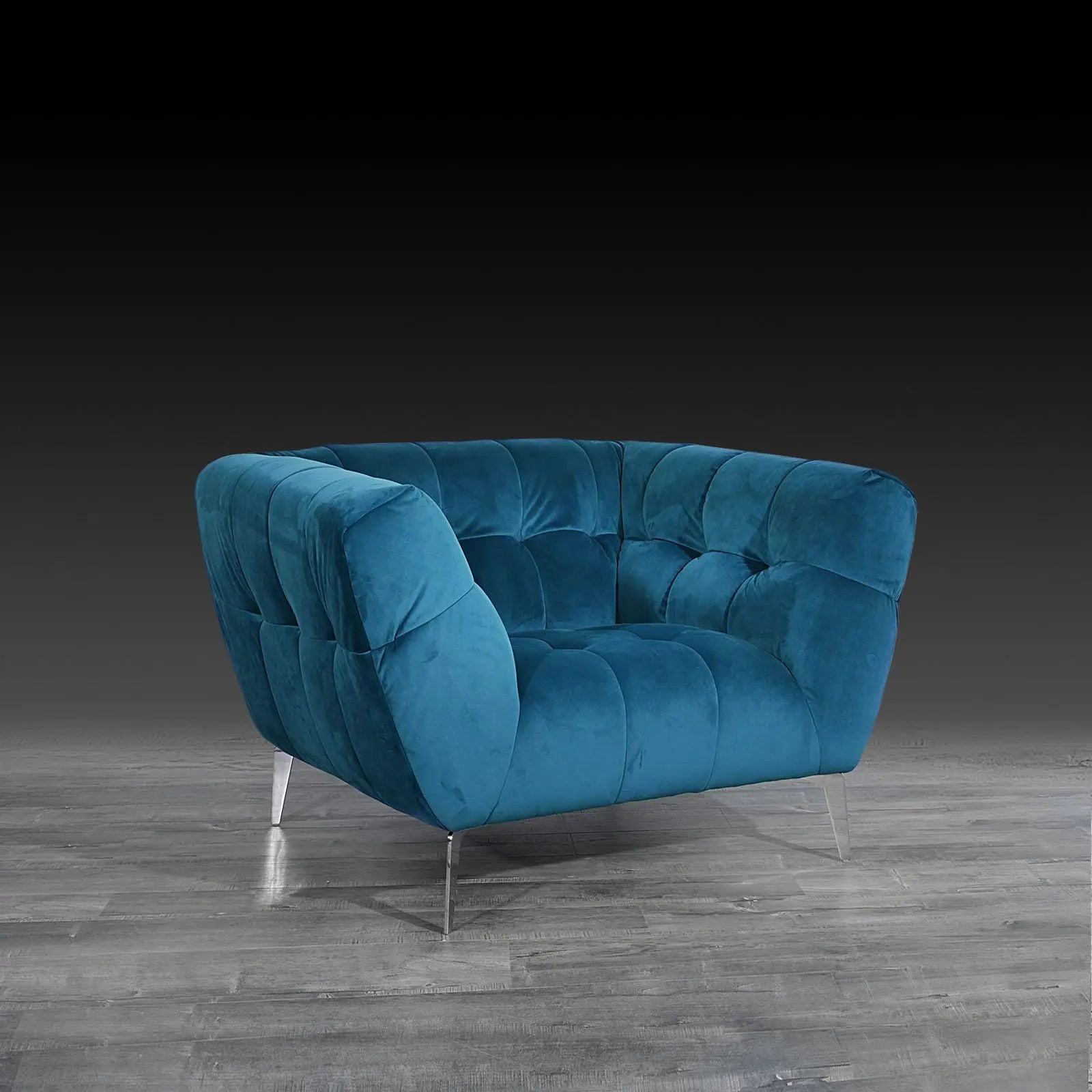 new vivien blue modern sofa set 8