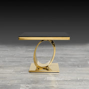 onyx glass tgss modern end table