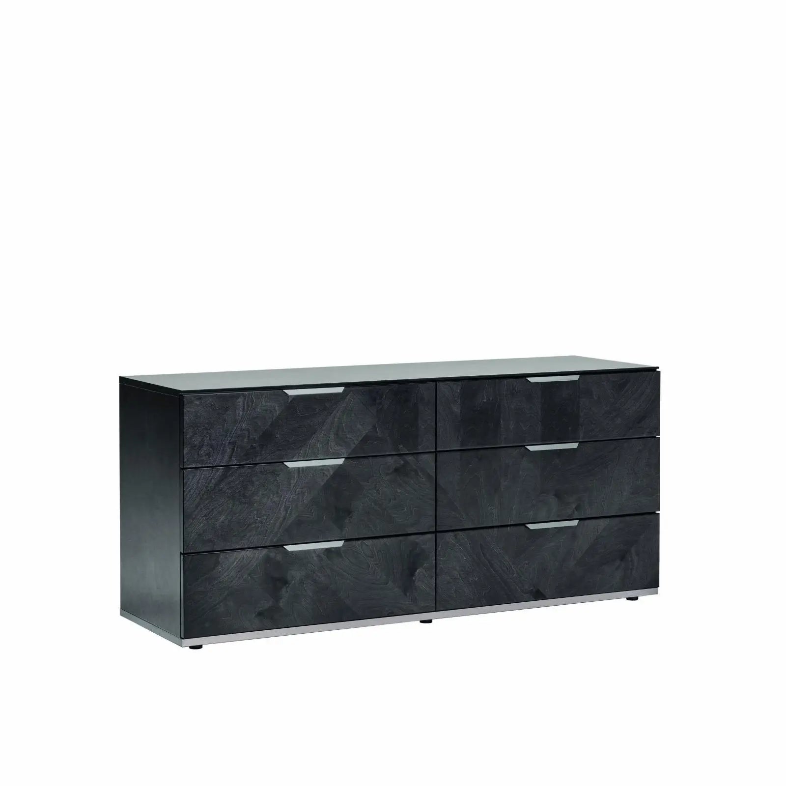 grey dresser with black top Emma Black-Grey Dresser