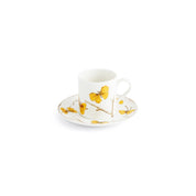 Butterfly Ginkgo Gold Demitasse Set
