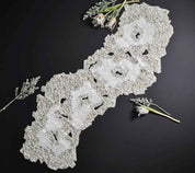 Frost Table Runner in Silver & Crystal