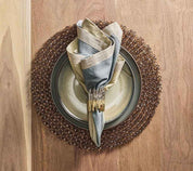 Patina Napkin Ring in Gold & Silver, Set of 4