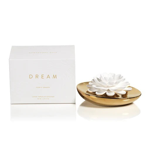 Dream Porcelain Flower Diffuser- Fleur d' Oranger